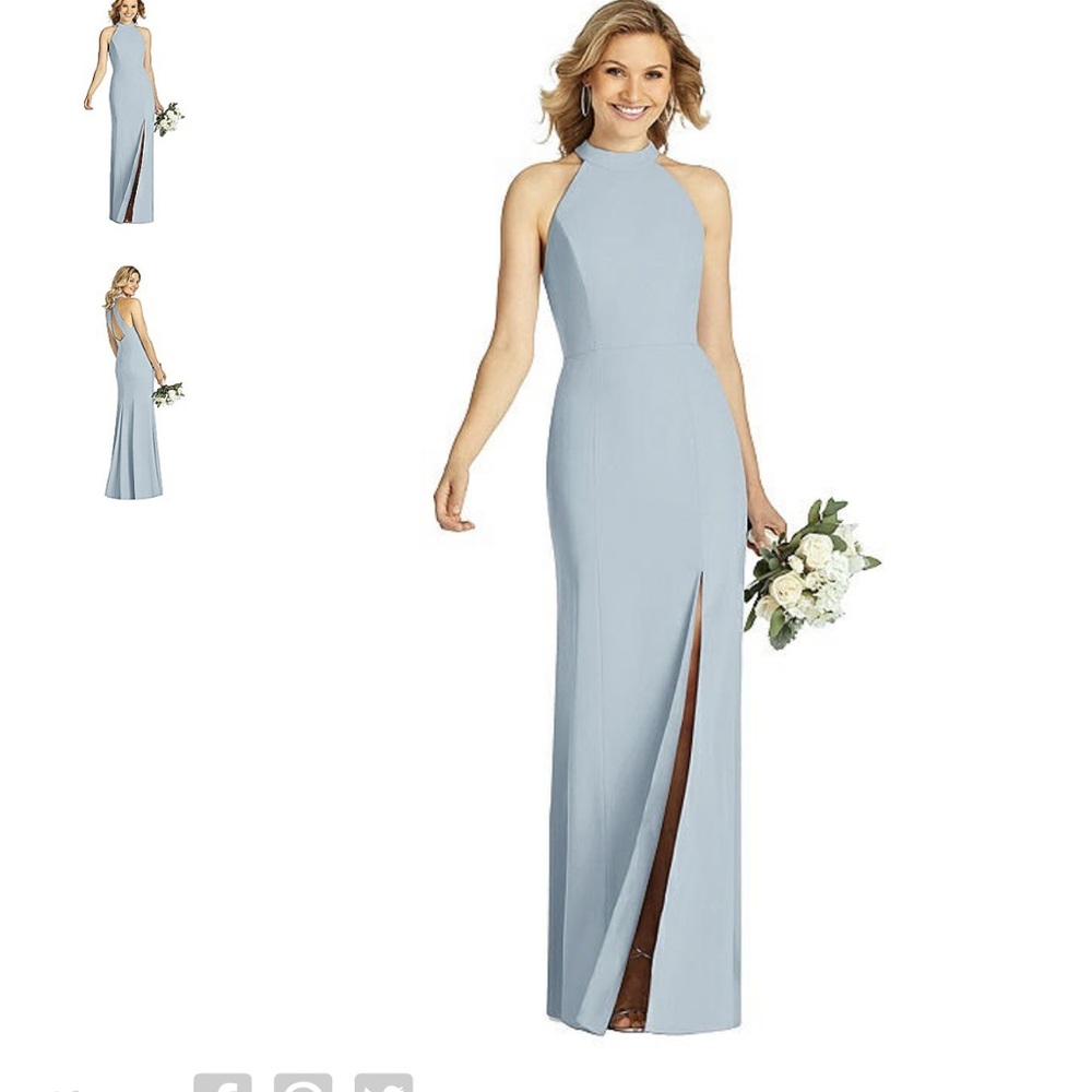 Crepe Halter Dress - Open Back